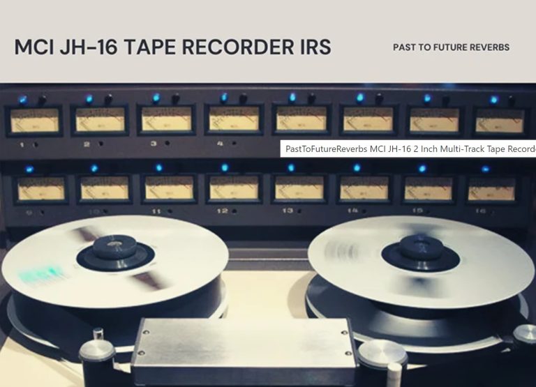 MCI JH-16 Tape Recorder IRS Past to Future Reverbs